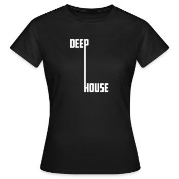 Deep House Rave EDM - Frauen T-Shirt - Schwarz - Vorne - AI Model Female 172 dark (172cm)