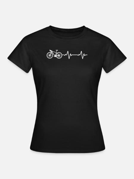 Vélo Cyclisme Vélo de route - T-shirt Femme - noir