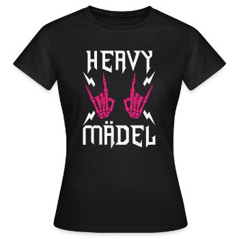 Heavy Metal Festival Musik Rock - Frauen T-Shirt - Schwarz - Vorne - AI Model Female 172 dark (172cm)