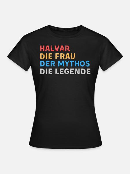 Halvar Fau Mythos Legende - Frauen T-Shirt - Schwarz