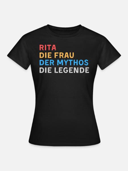 Rita Fau Mythos Legende - Frauen T-Shirt - Schwarz