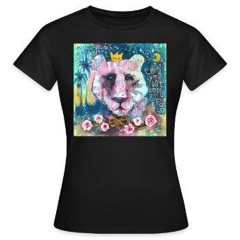 Der Duft von Rosen - Frauen T-Shirt - Schwarz - Vorne - AI Model Female 172 dark (172cm)