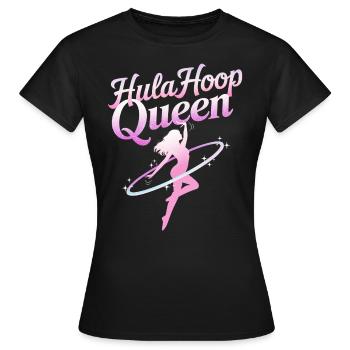 Dance Hoop Girl Dancer Hoop - Women's T-Shirt - black - Front - AI Model Female 172 dark (172cm)