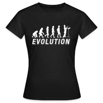Tee shirt Chef d'orchestre Evolution Kapellmeister - T-shirt Femme - noir - Devant - AI Model Female 172 dark (172cm)