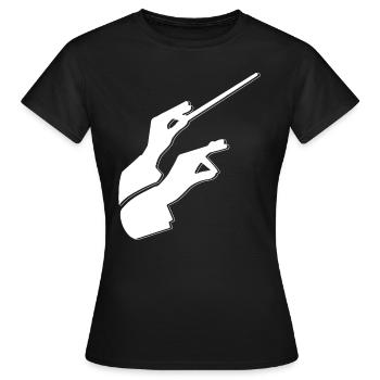 Tee shirt Chef d'orchestre cadeau Kapellmeister - T-shirt Femme - noir - Devant - AI Model Female 172 dark (172cm)