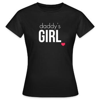 Daddy's Girl - Women's T-Shirt - black - Front - AI Model Female 172 dark (172cm)