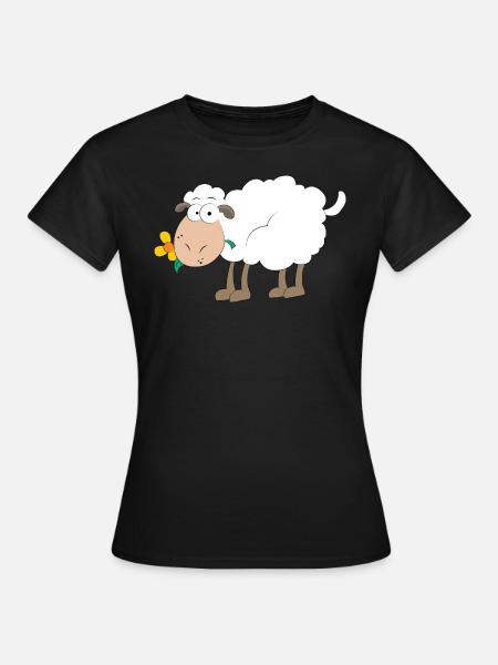 Schaf - Frauen T-Shirt - Schwarz