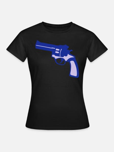 Pistole Revolver Pistole - Frauen T-Shirt -