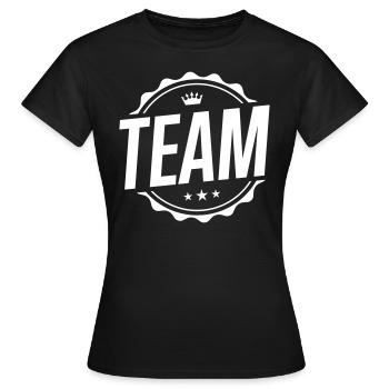 cercle d'équipe - T-shirt Femme - noir - Devant - AI Model Female 172 dark (172cm)