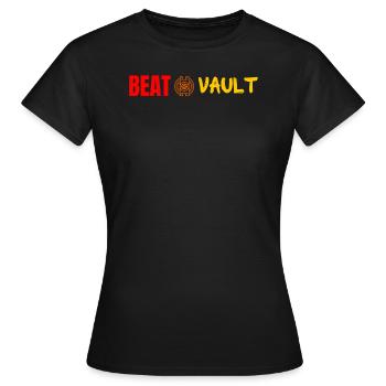 The Beat Vault - Horizontal - Women's T-Shirt - black - Front - AI Model Female 172 dark (172cm)