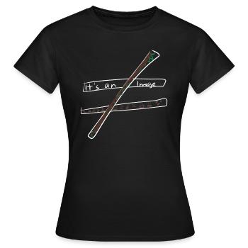 Calcul d’équation - T-shirt Femme - noir - Devant - AI Model Female 172 dark (172cm)