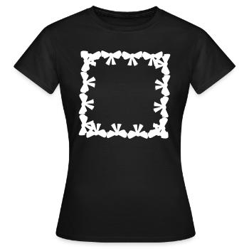frame square square grinding - Women's T-Shirt - black - Front - AI Model Female 172 dark (172cm)