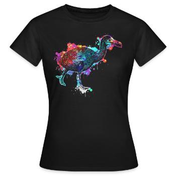 Dodo - oiseau disparu incapable de voler - T-shirt Femme - noir - Devant - AI Model Female 172 dark (172cm)