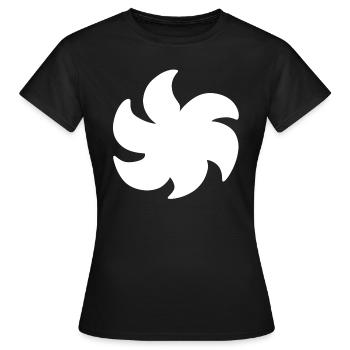 Plant Shape Symbol Symbol Flower - Women's T-Shirt - black - Front - AI Model Female 172 dark (172cm)