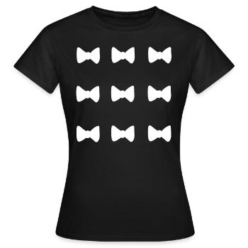 Icône de boucle de boucles de motif - T-shirt Femme - noir - Devant - AI Model Female 172 dark (172cm)