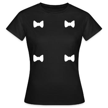 Icône de boucle à quatre boucles - T-shirt Femme - noir - Devant - AI Model Female 172 dark (172cm)