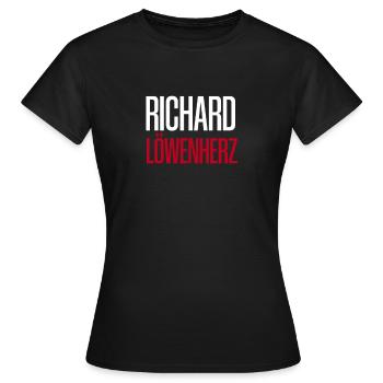 Richard Löwenherz - Frauen T-Shirt - Schwarz - Vorne - AI Model Female 172 dark (172cm)