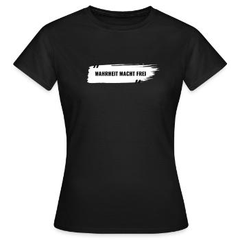 La vérité vous libèrera - T-shirt Femme - noir - Devant - AI Model Female 172 dark (172cm)