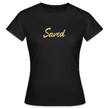 Cadeaux chrétiens enregistrés - T-shirt Femme - noir - Devant - AI Model Female 172 dark (172cm)