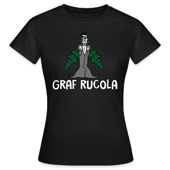 Graf Rucola - Frauen T-Shirt - Schwarz - Vorne - AI Model Female 172 dark (172cm)