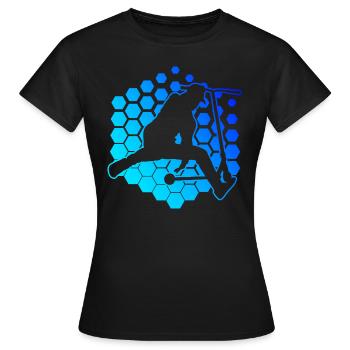 Scooter Stunt Men's Scooter Stunt Scooter - T-shirt Femme - noir - Devant - AI Model Female 172 dark (172cm)