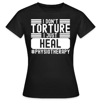 Physiothérapie Physiothérapeute PT Massage Rehab - T-shirt Femme - noir - Devant - AI Model Female 172 dark (172cm)