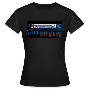 Non coupable - T-shirt Femme - noir - Devant - AI Model Female 172 dark (172cm)