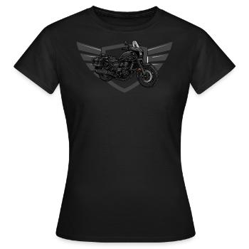 Chopper // Custom // Moto - T-shirt Femme - noir - Devant - AI Model Female 172 dark (172cm)