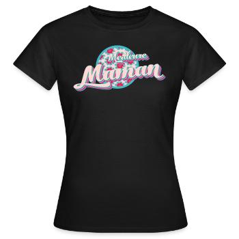 For the best mom - Women's T-Shirt - black - Front - AI Model Female 172 dark (172cm)