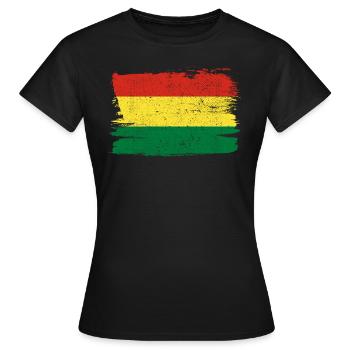 Bolivie Drapeau Bandiera Peace Vintage - T-shirt Femme - noir - Devant - AI Model Female 172 dark (172cm)