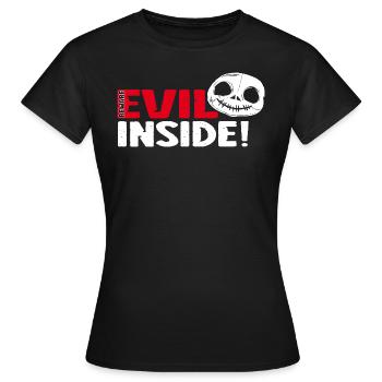 Evil Inside - pretty evil! - Women's T-Shirt - black - Front - AI Model Female 172 dark (172cm)