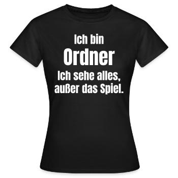 Je suis un dossier - T-shirt Femme - noir - Devant - AI Model Female 172 dark (172cm)