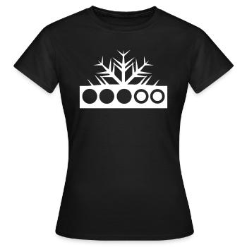 Biathlon Wintersport Schießen - Frauen T-Shirt - Schwarz - Vorne - AI Model Female 172 dark (172cm)