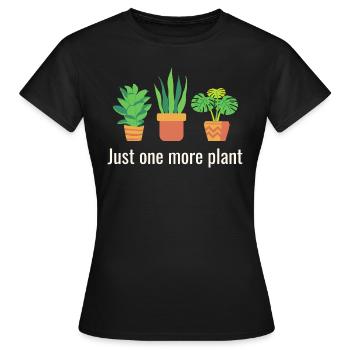 Nur noch eine Pflanze - Frauen T-Shirt - Schwarz - Vorne - AI Model Female 172 dark (172cm)