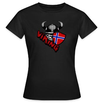 Norwegen - Frauen T-Shirt - Schwarz - Vorne - AI Model Female 172 dark (172cm)