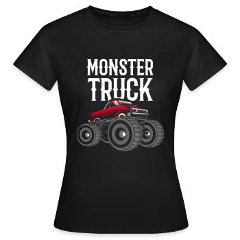Monstertruck - Frauen T-Shirt - Schwarz - Vorne - AI Model Female 172 dark (172cm)
