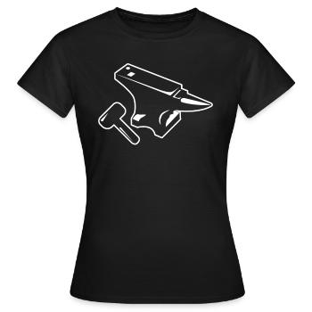 Forgeron forgeron cadeau t-shirt enclume - T-shirt Femme - noir - Devant - AI Model Female 172 dark (172cm)