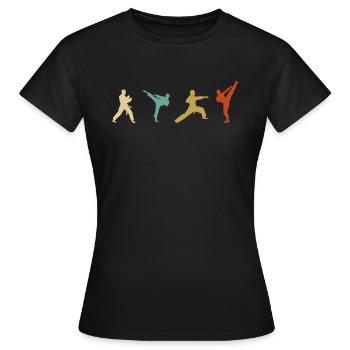 Rétro rétro - T-shirt Femme - noir - Devant - AI Model Female 172 dark (172cm)