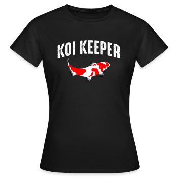 Koi Keeper cadeau propriétaire Koi - T-shirt Femme - noir - Devant - AI Model Female 172 dark (172cm)