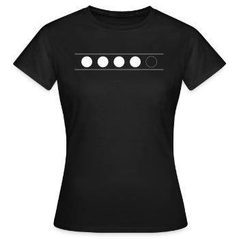 Gave til biathlonmål - Dame-T-shirt - sort - Foran - AI Model Female 172 dark (172cm)