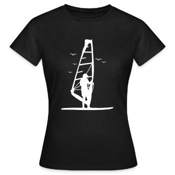Cadeau Windsurfer - T-shirt Femme - noir - Devant - AI Model Female 172 dark (172cm)