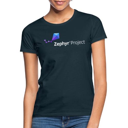 Zephyr Project Logo (white) - T-skjorte for kvinner