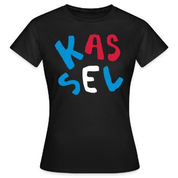 Kassel - T-shirt Femme - noir - Devant - AI Model Female 172 dark (172cm)