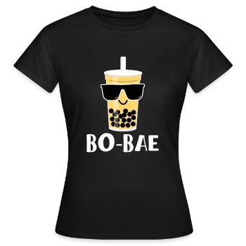 Bo-Bae Shirt Boba Bubble Tea Shirt Gift - Women's T-Shirt - black - Front - AI Model Female 172 dark (172cm)