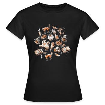 Halloween Core Aesthetic Shirt Gift - Women's T-Shirt - black - Front - AI Model Female 172 dark (172cm)