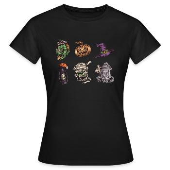 Halloween Core Shirt Gift - Women's T-Shirt - black - Front - AI Model Female 172 dark (172cm)