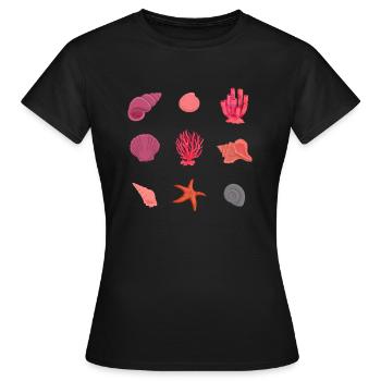 Crustacean Core Crustacean Shirt Gift - Women's T-Shirt - black - Front - AI Model Female 172 dark (172cm)