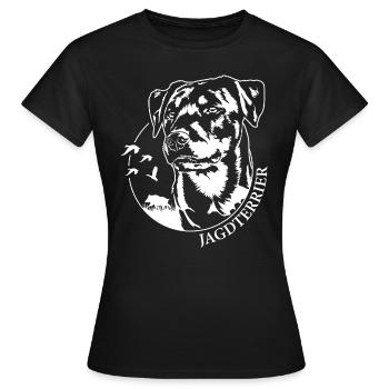 Chasse Terrier Chiens de chasse Chien de chasse Chiens Wilsigns - T-shirt Femme - noir - Devant - AI Model Female 172 dark (172cm)