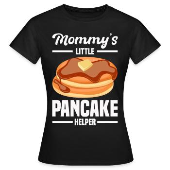 Pfannkuchen - Frauen T-Shirt - Schwarz - Vorne - AI Model Female 172 dark (172cm)