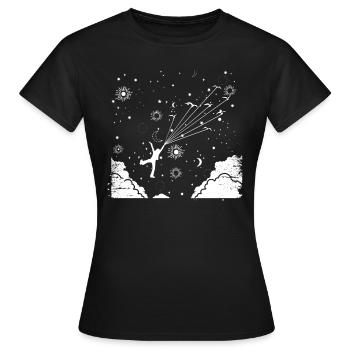 Conception de fantaisie - T-shirt Femme - noir - Devant - AI Model Female 172 dark (172cm)
